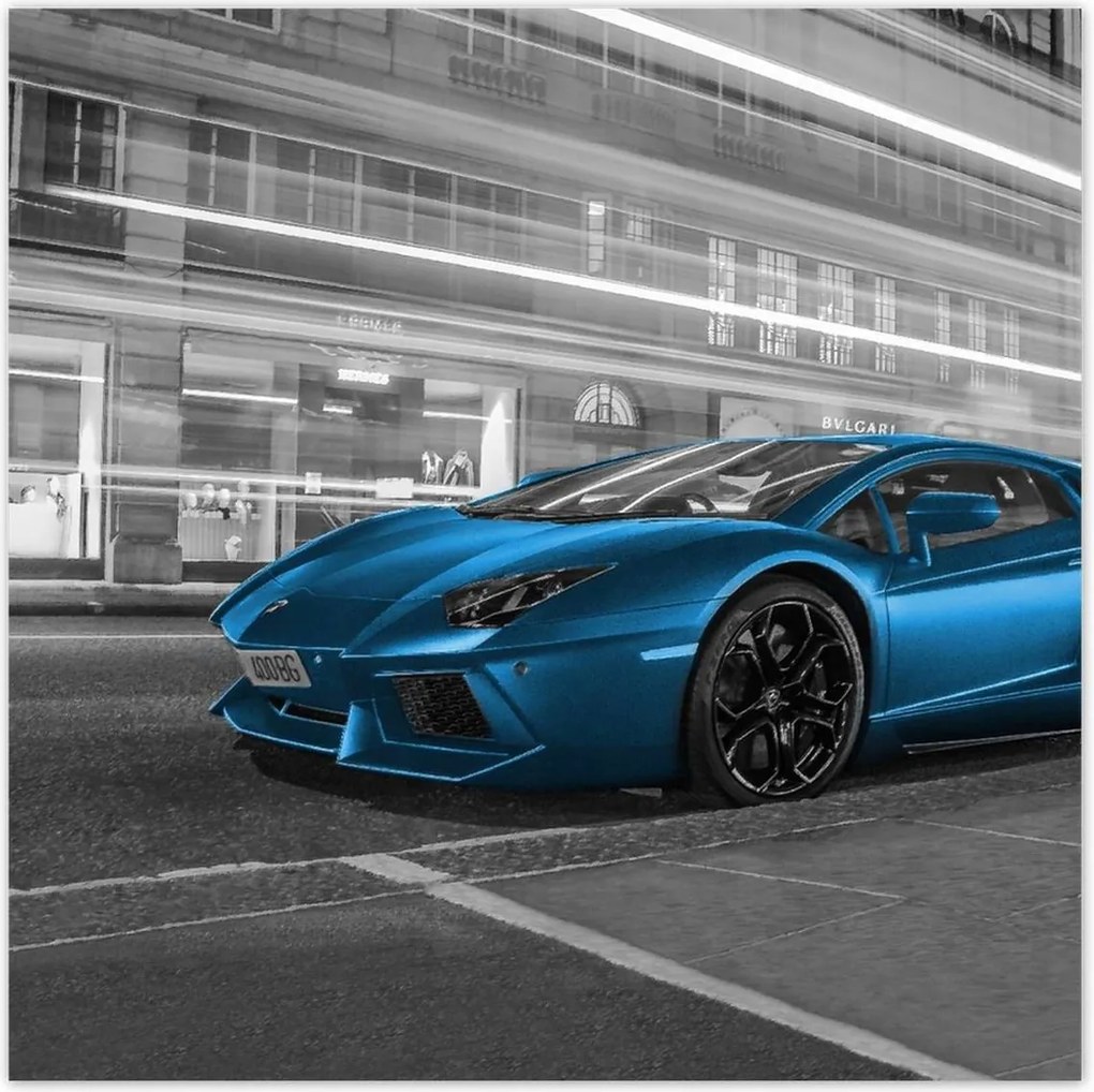 Poszterek 100x100 Kék sebesség