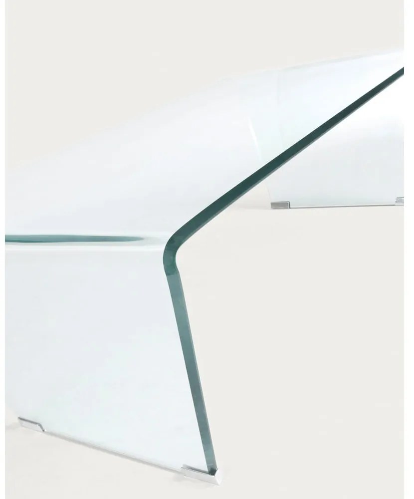 Üveg dohányzóasztal 60x120 cm Burano – Kave Home