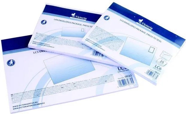 Borítékcsomag, LC6, öntapadó, VICTORIA PAPER (IBI23)