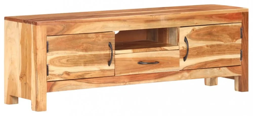 tömör akácfa TV-szekrény 116 x 30 x 40 cm