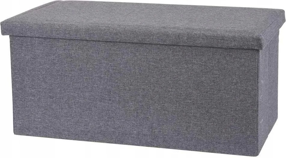 Kanapé Puff Ülőgarnitúra Nyitható Tároló 76 cm Szürke