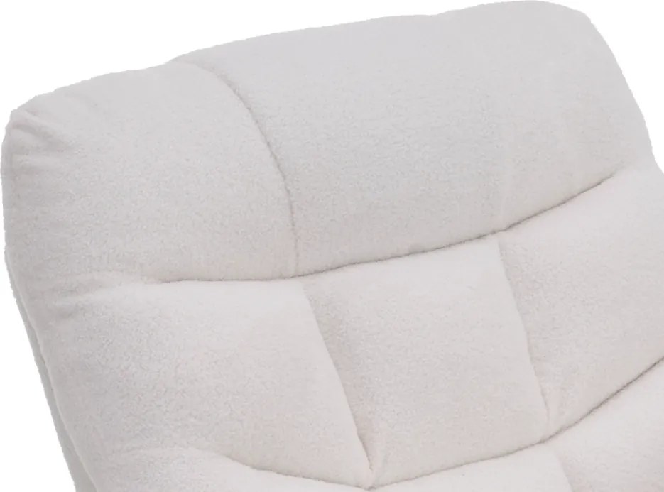 Állítható masszázs fotel, fehér, HUDSON