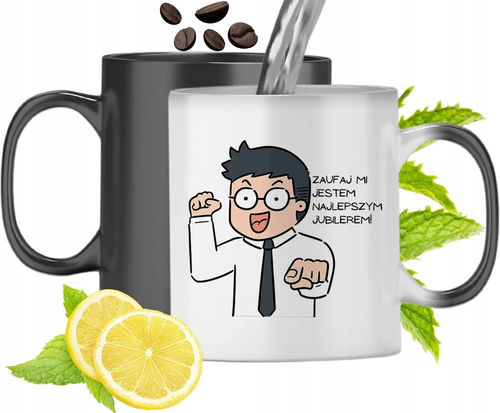 Mágikus Bögre Ékszerésznek Színváltós, fényképes nyomattal