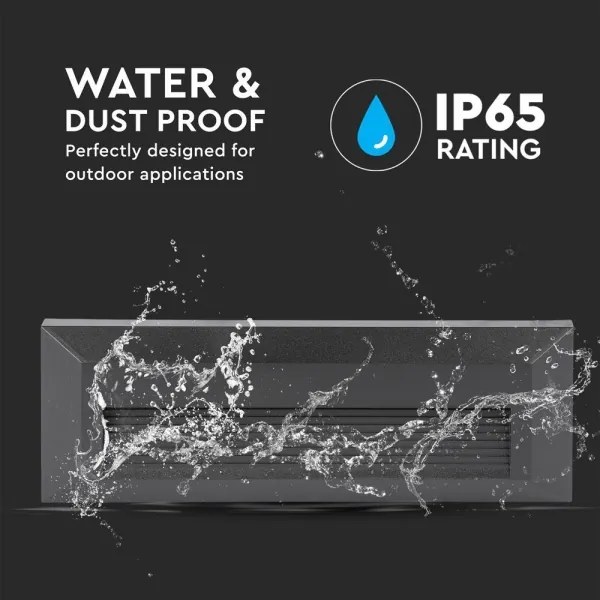 LED kültéri lépcsővilágítás LED/3W/230V IP65 4000K fekete