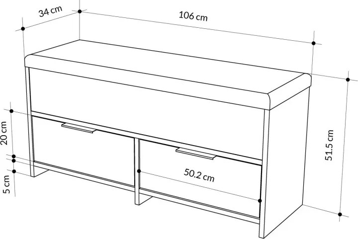 Cove Shoe Bench - Hitit