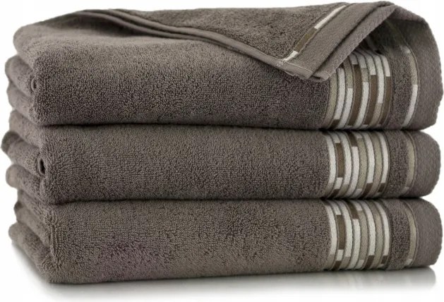 Pamut fürdőlepedő barna 70x140 cm 450g/m2 Roger