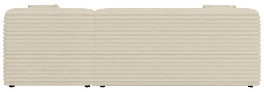 Bézs kordbársony sarokkanapé (jobb oldali-heverő résszel) Martin – Ropez