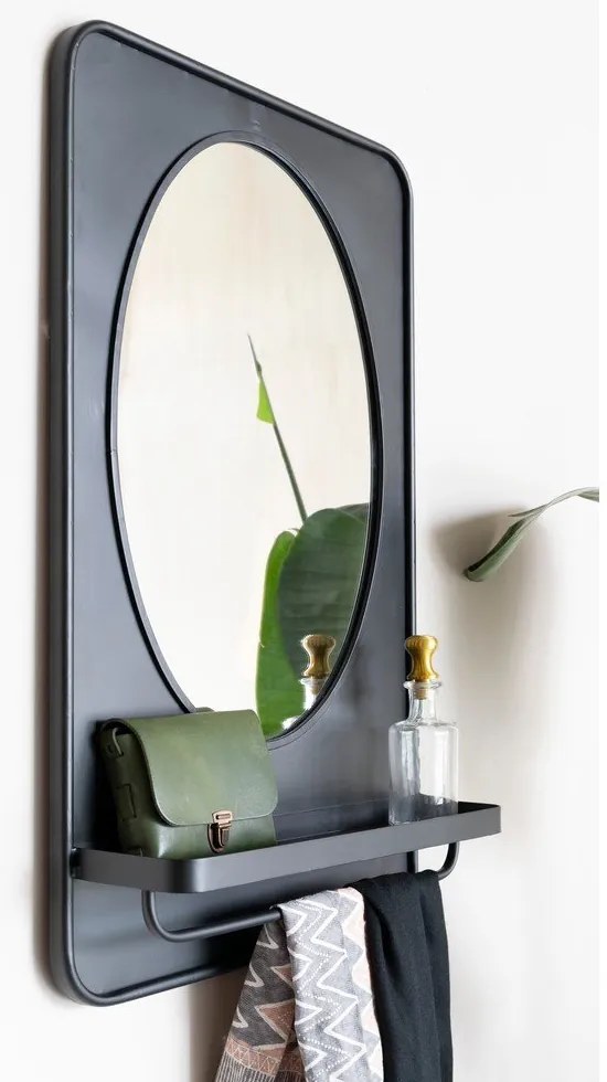 Fali tükör polccal 50x80 cm Pascal – White Label