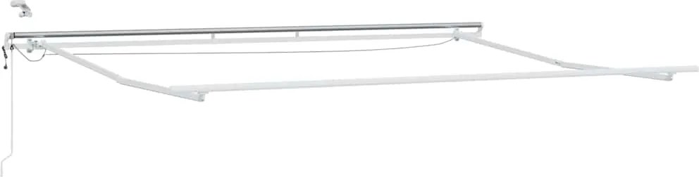 vidaXL Napernyő keret LED -es lámpákkal Fehér 450 × 300 cm Alumínium