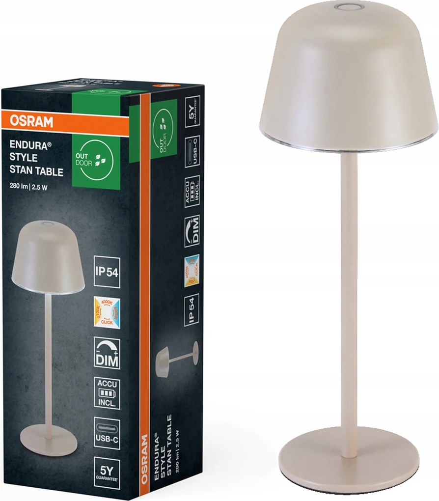 Led Asztali Kültéri Kerti Lámpa Usb 2.5W Cct IP54 Dekoratív Osram