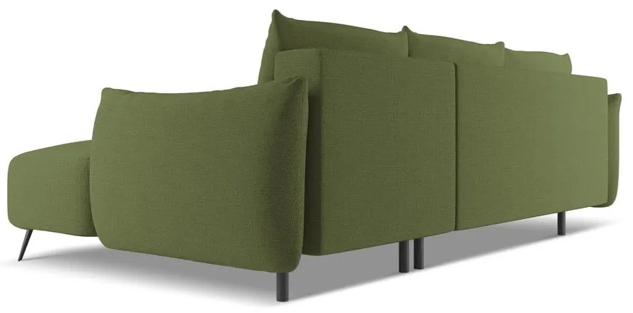 Zöld sarokkanapé (jobb oldali) Malie – Makamii