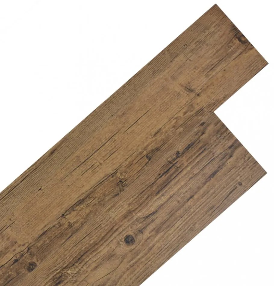 Dióbarna öntapadó 2 mm-es pvc padló burkolólap 5,02 m²