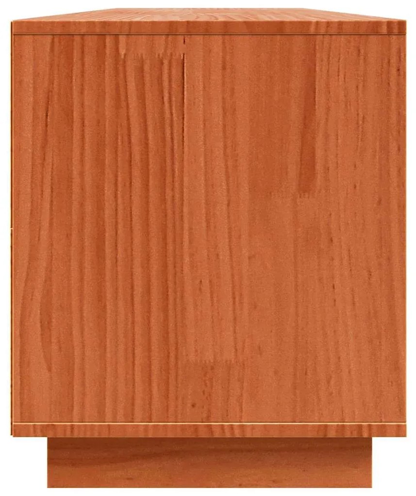 TV szekrény Barna 156 x 37 x 45 cm Tömör fenyőfa