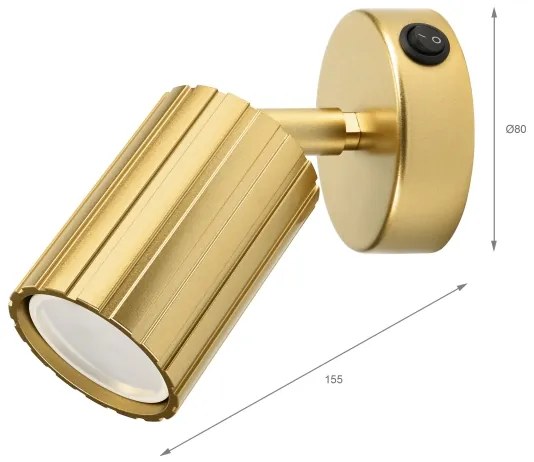 Brilagi - Fali spotlámpa CRISPINA 1xGU10/10W/230V arany