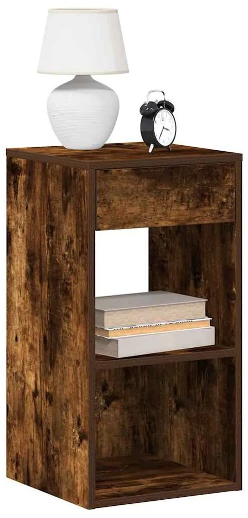 Éjjeliszekrény fiókkal füstölt tölgy 35x34x66,5 cm