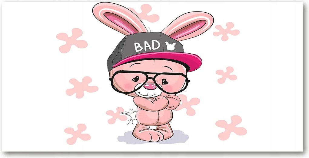 Fotótapéta üveg falra Nyúl sapkában 140x70