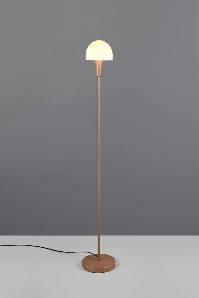 Bronzszínű állólámpa üveg búrával (magasság 120 cm) Glenn – Reality