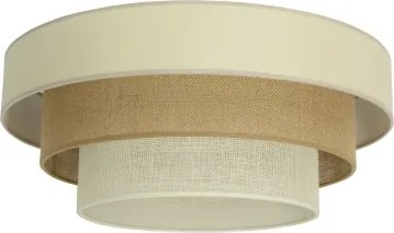 WENTA mennyezeti lámpa 1xE27/60W/230V, Ø 50 cm, bézs/juta
