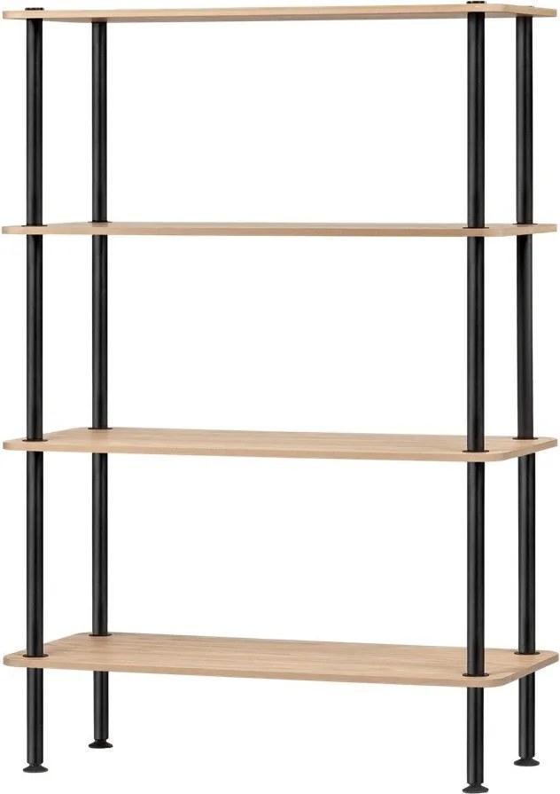 Natúr színű polcos állvány tölgyfa dekorral 80x127x35 cm Teidi – noo.ma