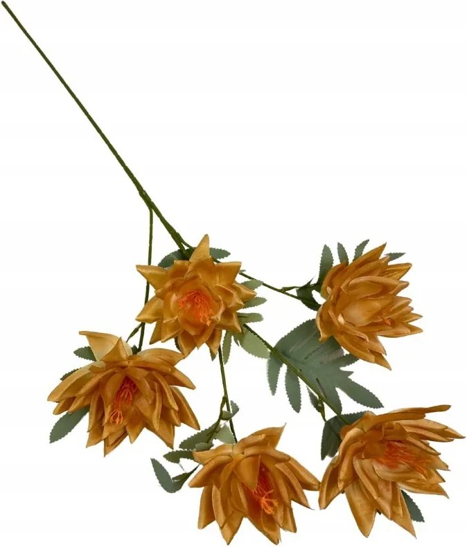 Dália ág 72 cm mustársárga