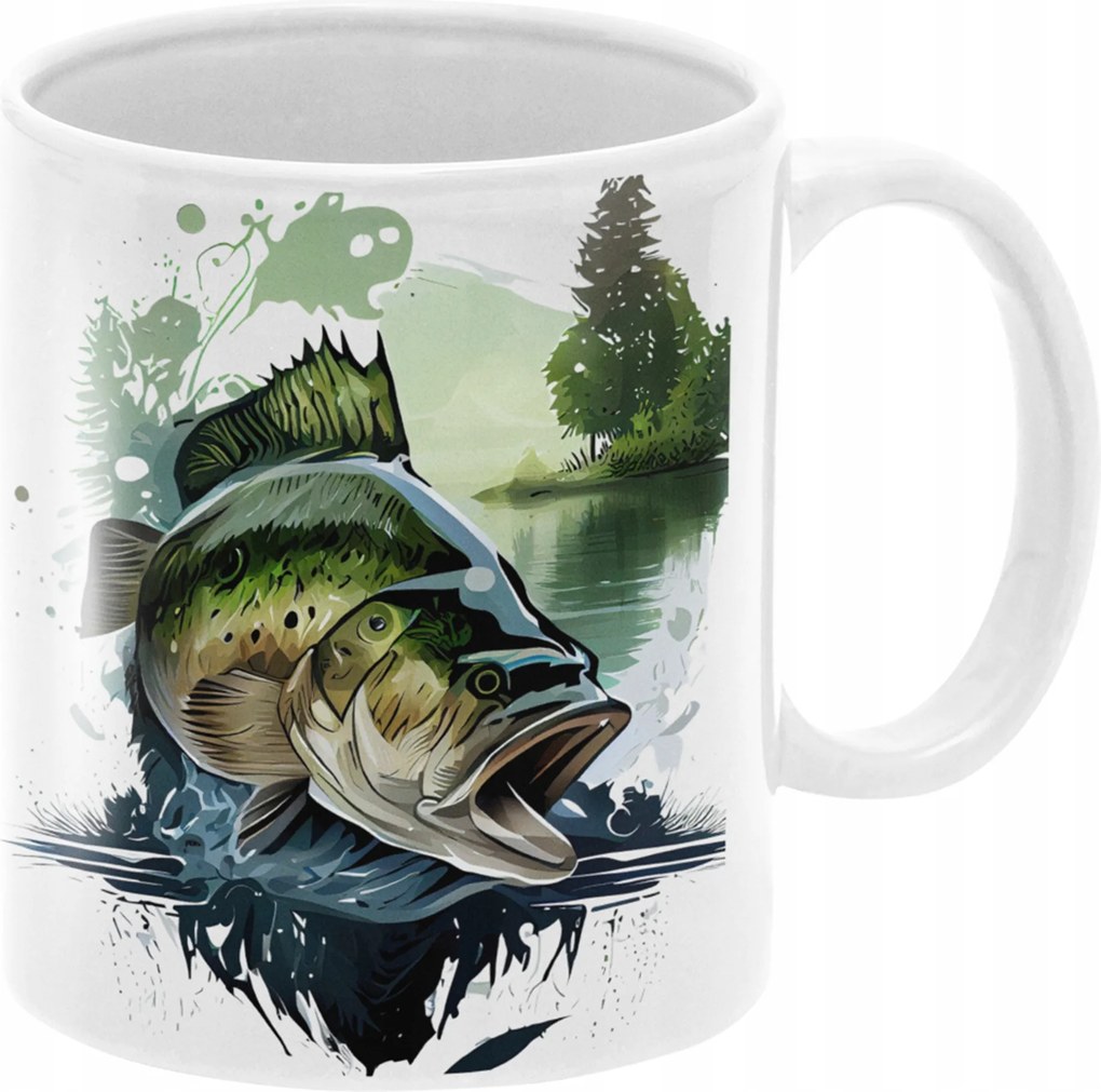 Gyönyörű Bögre Horgászoknak Születésnapi Ajándék Halaknak 330 ml Csomagolás