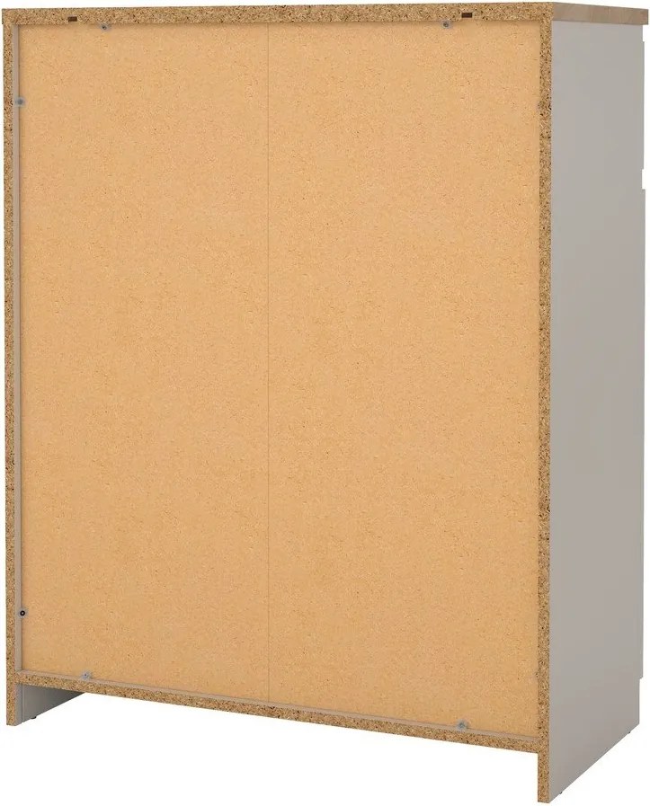 Krémszínű komód 80x100x40 cm Naia – Tvilum