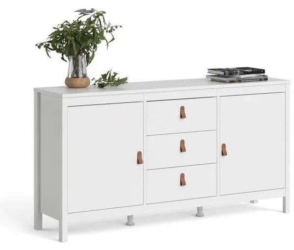 Tvilum Fehér tálalószekrény 3 fiókkal SALOMO