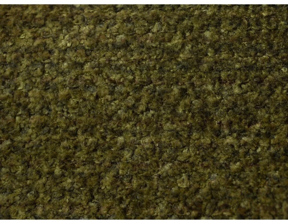 Sötétzöld kárpitozott franciaágy ágyráccsal 180x200 cm Makana – Makamii