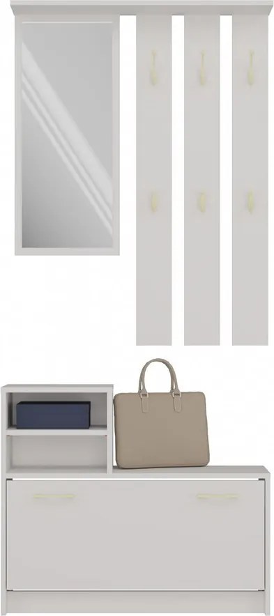 GAR előszobafal, 85x180x24 cm, kasmír