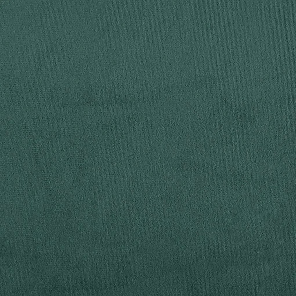 sötétzöld bársony ágykeret matrac nélkül 80x220 cm