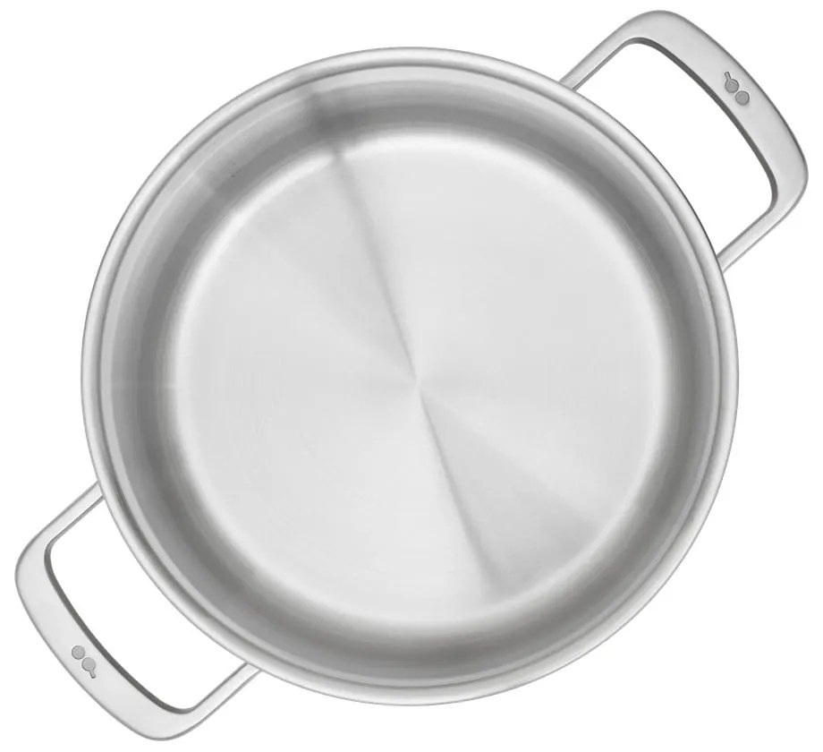 Indukciós tűzhelyhez alkalmas rozsdamentes acél lábas fedővel 5,5 l Lucca 3.0 – FABINI