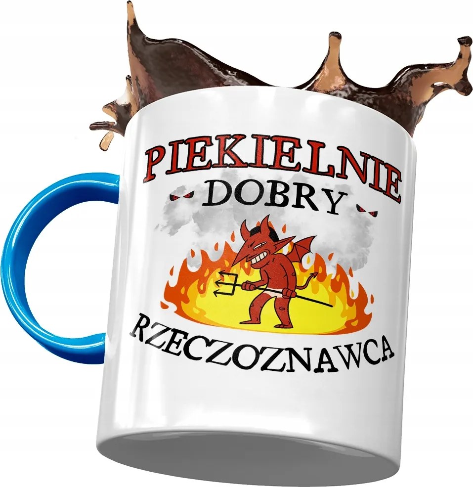 Kék Bögre Értékbecslőnek Pokolian Jó Nyomtatott Fotóval