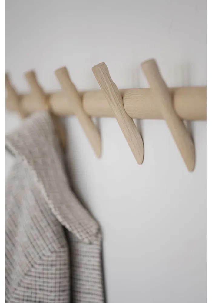 Natúr színű tölgyfa fali fogas Hillmond – Rowico
