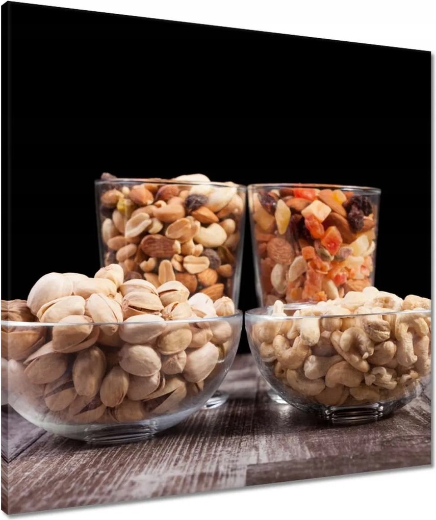 Vászonkép 60x60 Szárított dió mix