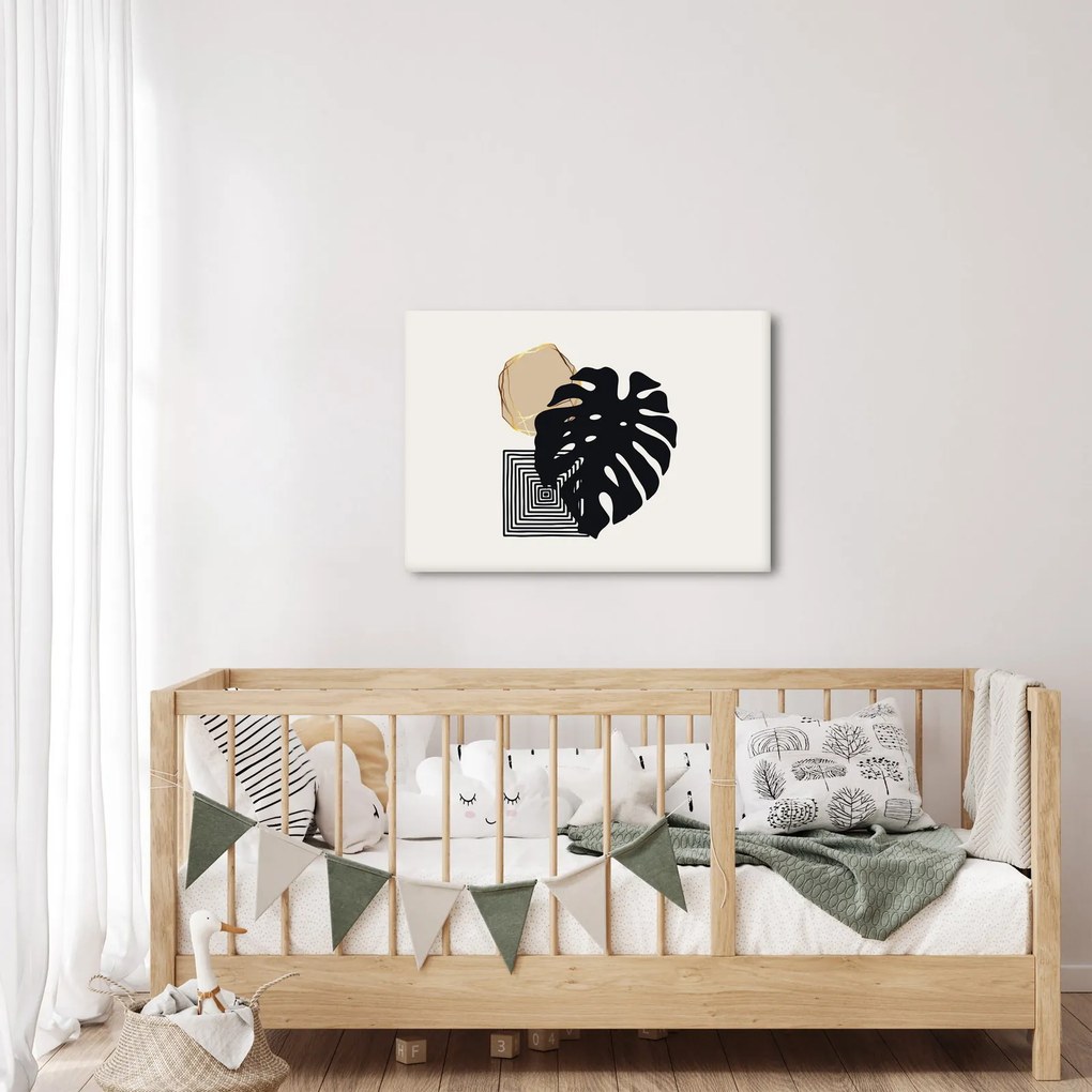 Kép - Absztrakció trópusi levelekkel N⁰2 (70x50 cm)