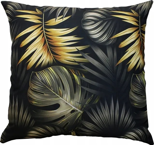 Dekorációs Párnahuzat 40x40 arany pálmafák