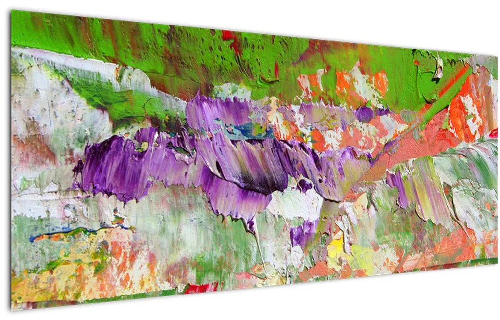 Absztrakció kép - festmény (120x50 cm)