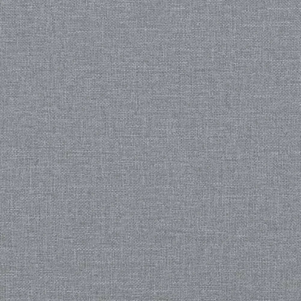 világosszürke szövet ágykeret Dover 160 x 200 cm