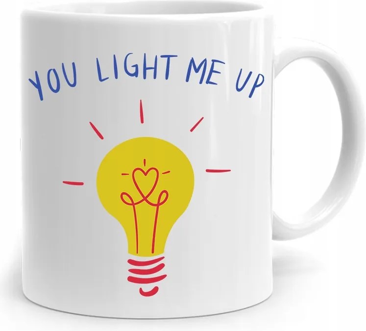 Ajándék Bögre Villanyszerelőknek You Light Me Up fényképes nyomtatással