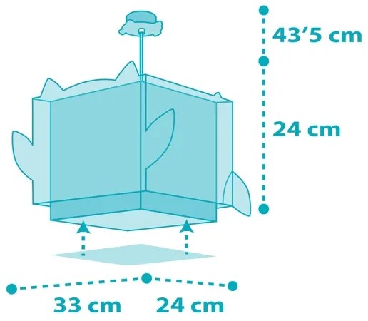 Dalber 64392 - Gyermek csillár LITTLE OWL 1xE27/60W/230V