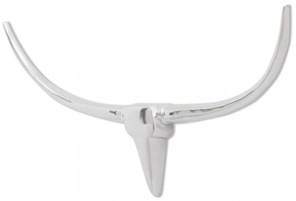 Falra szerelhető alumínium bika fej 100 cm ezüst szín