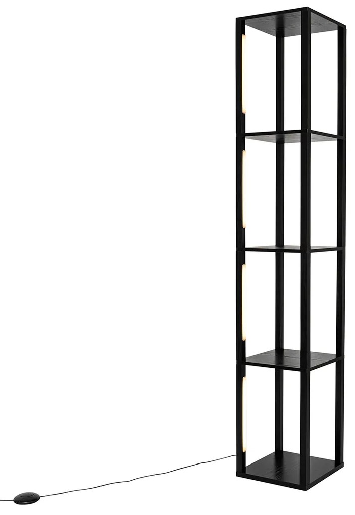 Design állólámpa fekete, beépített LED-del, 3 fokozatban dimmelhető - Tianna