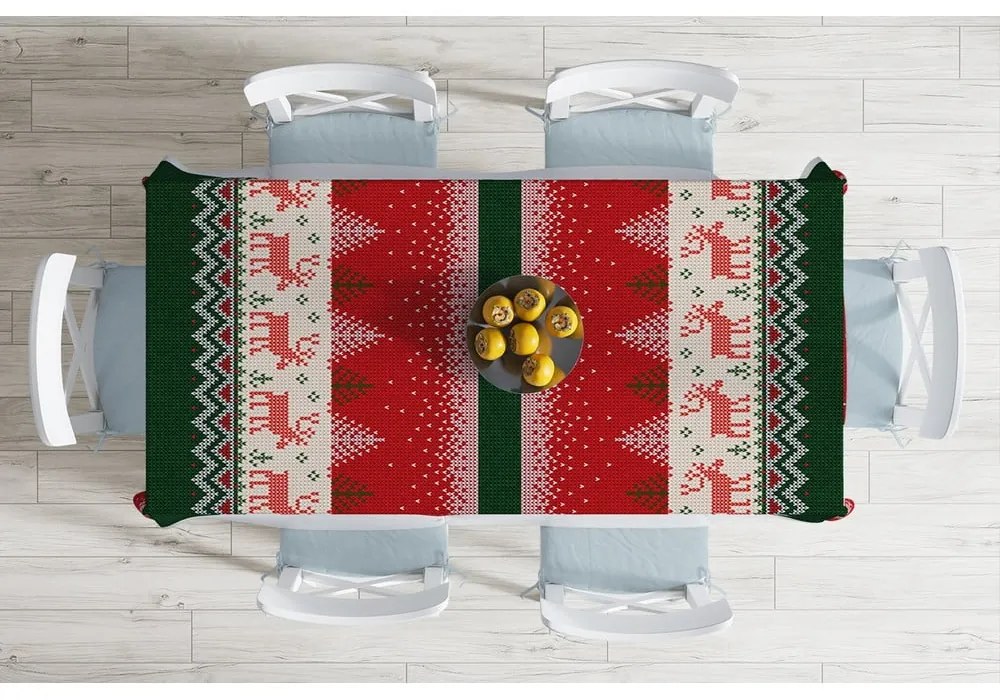 Merry Christmas karácsonyi pamutkeverék asztalterítő, 140 x 180 cm - Minimalist Cushion Covers
