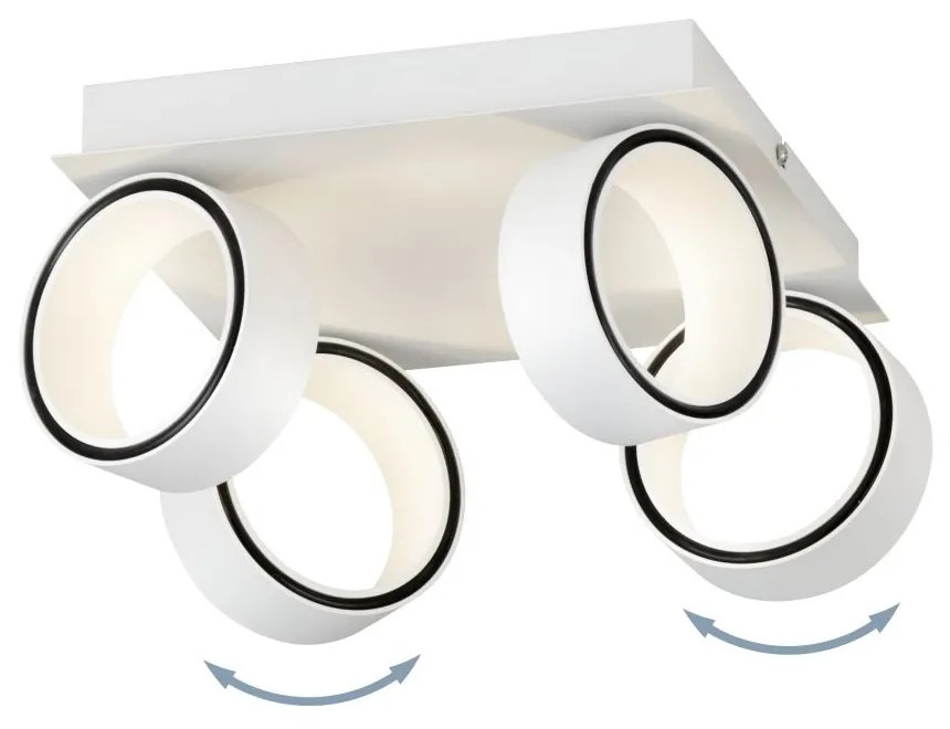 Eglo Albariza 39587 mennyezeti spotlámpa, 4x5W LED, 3000K, 4x650 lm
