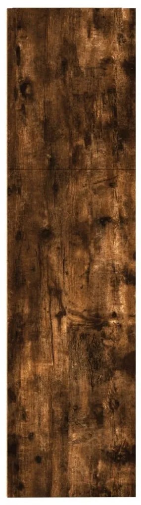 füstös tölgy színű szerelt fa könyvespolc 80 x 30 x 114 cm