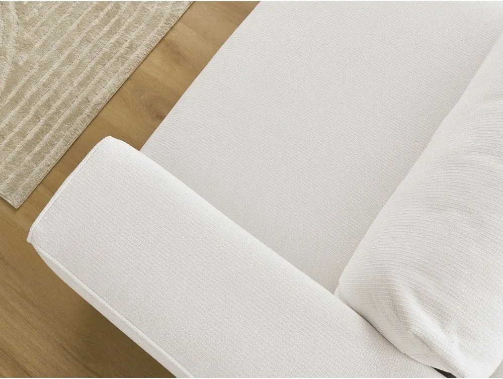 Fehér kinyitható-tárolóhelyes kanapé 265 cm Ezechiel – Bobochic Paris