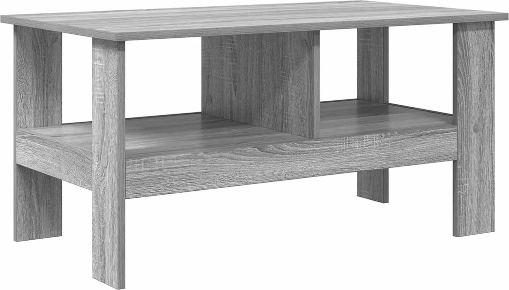 vidaXL Dohányzóasztal Szürke Sonoma 90 x 50 x 45 cm Faanyag
