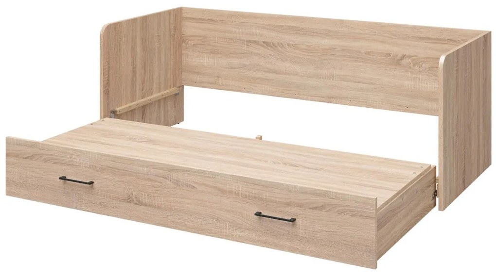 Egyszemélyes széthúzható ágy 80 cm Tetrix 13 (szonoma tölgy) (tárolóhellyel). 1098495