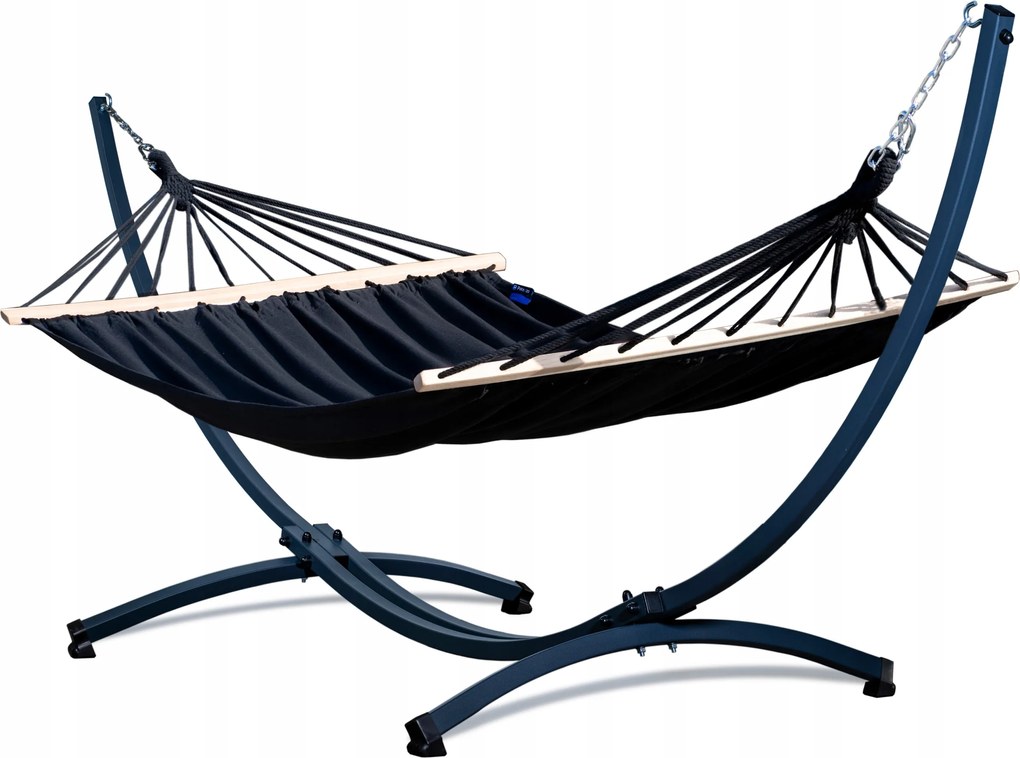 Roma kerti függőágy keresztlécekkel, acél vázzal Grande Potenza