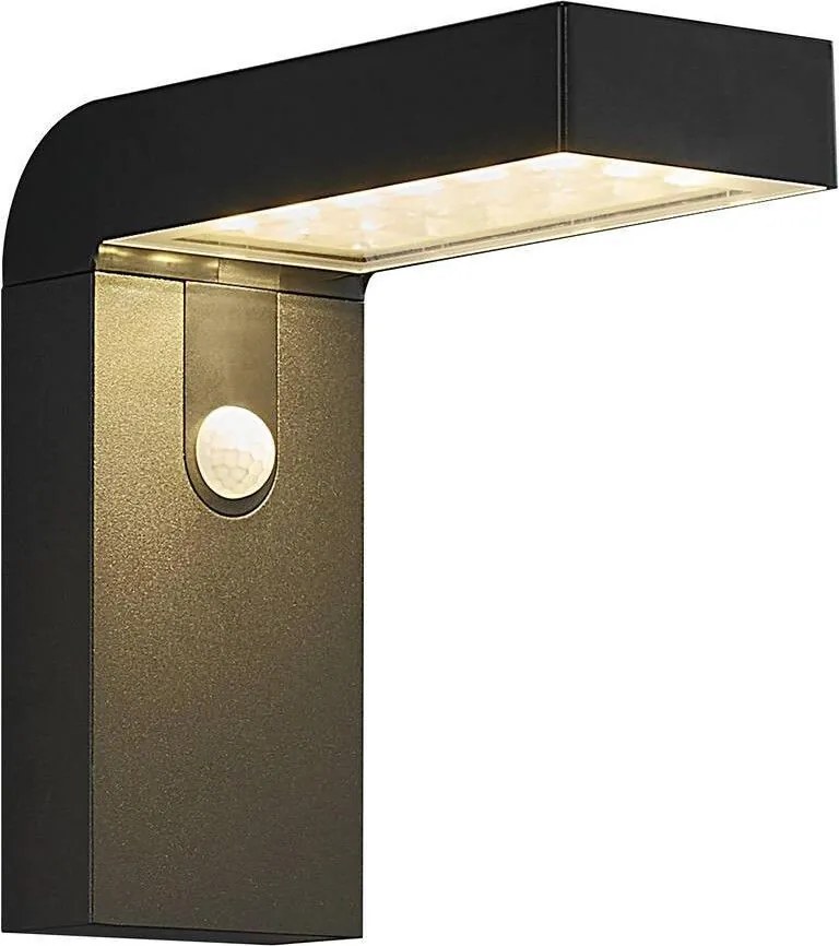 NORDLUX 2118231003 ALYA Fali Lámpa Mozgásérzékelővel Fekete LED IP44